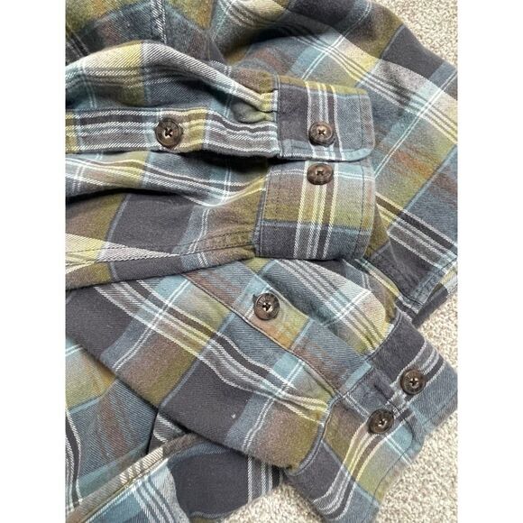 Duluth Trading Co Mens Button Down Heavy Flannel Plaid sz 2XL XXLARGE Shacket - Picture 8 of 12